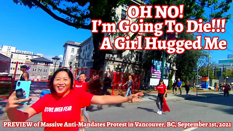 OH NO! I'm going to die!!! A girl hugged me.