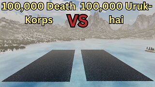 100,000 Death Korps Versus 100,000 Uruk-hai || Ultimate Epic Battle Simulator 2