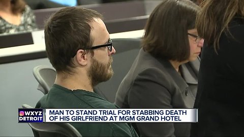 Man charged with stabbing girlfriend to death inside MGM Grand Detroit hotel will stand trial