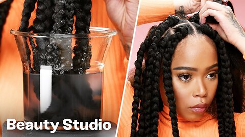 How To Do Box Braids For Beginners! | Beauty Studio