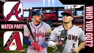 Atlanta Braves vs Arizona Diamondbacks | Live Play by Play & Reaction Stream 3D Sim | MLB 2024 Game