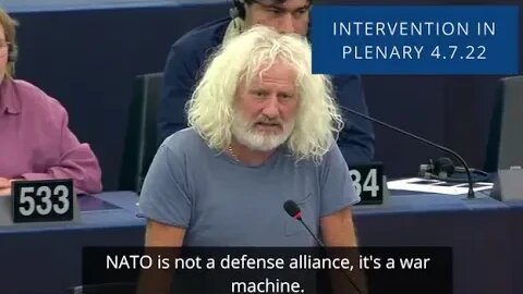 Mick Wallace: The war in Ukraine, NATO is loving it & NATO is a war machine.