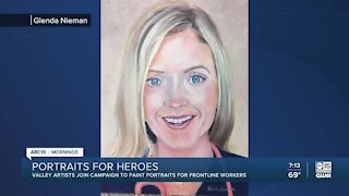 Portraits for Heroes giving back to frontline workers