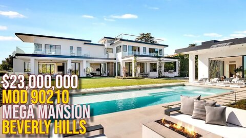 Inside $23,000,000 Mod Mega Mansion Beverly Hills 90210!