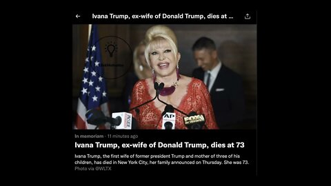 Ivana Trump Dies At 73 😱 Ex-wife of Donald Trump - BREAKING NEWS!!!