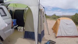 Truck Camping: Pop Up Shelter with Shower Tent and Tarp