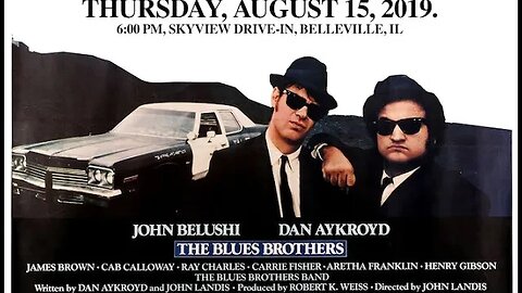 Join Us For The 5th Annual V8TV Drive In Cruise Movie and Car Show August 15 2019 The Blues Brothers