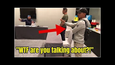 Diego Sanchez coach Joshua Fabia CRASHES UFC fighter meeting