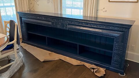 Furniture Flipping - Painting my Largest Furniture Piece with In The Navy