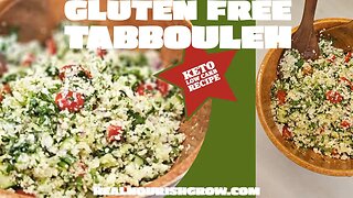 Gluten Free Tabbouleh (Tabouli) - Keto Low Carb Recipe