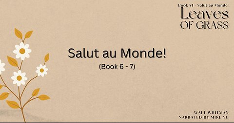 Leaves of Grass - Book 6.7 - Salut au Monde! - Walt Whitman