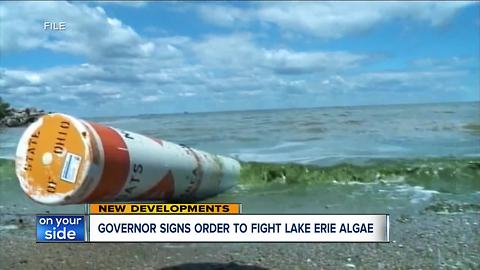 Ohio governor signs executive order to fight harmful algae blooms in Lake Erie