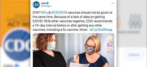 CDC warns against taking flu and COVID vaccine together