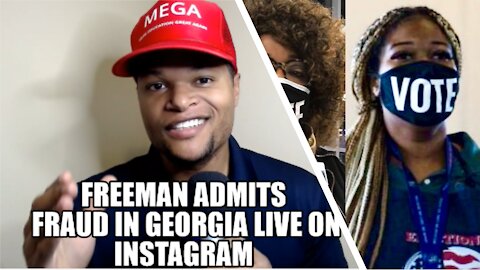 Ruby Freeman Admits Fraud in GA Live on Instagram #VoterFraud