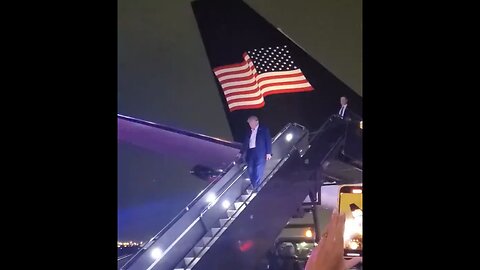 TRUMP❤️🇺🇸🥇LAND IN NEW JERSEY🤍🇺🇸🛫🏅ON TRUMP FORCE ONE💙🇺🇸🛬⭐️