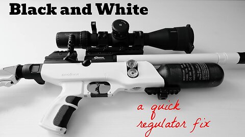 Black and White: a quick regulator fix #airgun