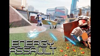 Playing Energy assault on Roblox