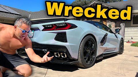 Wrap Will PROTECT PAINT Even In A Collision ACCIDENT | Someone Crashed Into My C8 Corvette