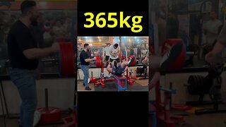 SUPINO DE 365KG DE DANIAL ZAMANI #Shorts