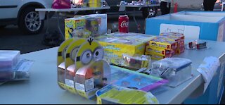 Local church hosts a toy giveaway drive thru event