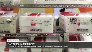 Detroit opens 23 satellite voting centers