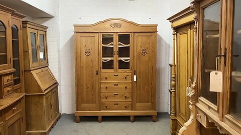 Large 1930’s East German Waxed Pine Complete Bedroom Unit (X1307G) @PinefindersCoUk​