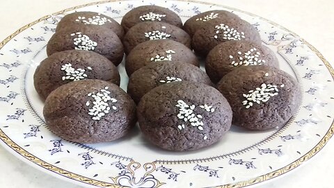 Homemade recipe for sesame cocoa cookies - simple and delicious (Cook Food in Home)
