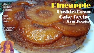Pineapple Upside Down Cake Recipe from Scratch | EASY RICE COOKER CAKE RECIPES