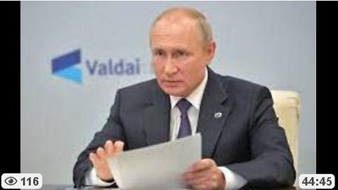 On President Putin's Speech at the Valdai Discussion Club