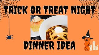 Halloween Trick-Or-Treat dinner | Chili Cornbread and Wassail Recipes | Trick or Treat Night