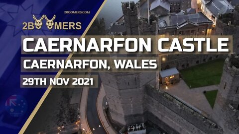 CAERNARFON CASTLE, CAERNARFON, WALES - 29TH NOVEMBER 2021