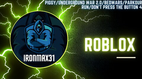Playing Piggy/Underground War 2.0/Bedwars/Parkour Run/Don't Press The Button 4 On Roblox