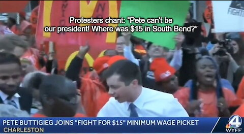 Buttigieg booed and shouted down by black voters at minimum-wage rally