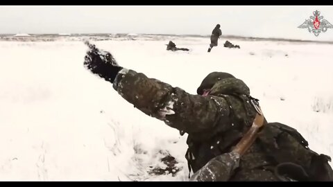 At the training grounds in Belarus, Russian soldiers continue intensive training in snow conditions