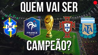 ❓[QUEM VAI SER CAMPEÃO DO MUNDO]❓ SIMULAÇÃO DA COPA DO CATAR 2022 #copadomundo #copadomundo2022