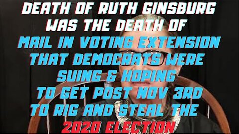 Ep.156 | PASSING OF JUDGE RUTH BADER GINSBURG WAS DEATH OF HOPE FOR DEMOCRATS & THEIR MAIL-IN VOTING