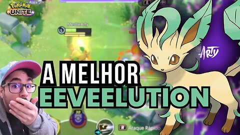 🍃 JOGANDO COM A LEAFEON PELA PRIMEIRA VEZ | Apresentando as 4 habilidades e itens Pokémon Unite