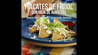 Bean Itacate with Avocado Leaves