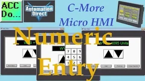 C-More Micro HMI Object Numeric Entry