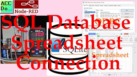 Node-RED SQL Database Spreadsheet Connection