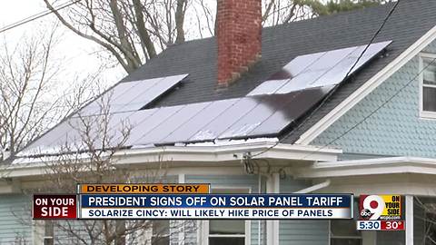 Solarize Cincy: Expect small hike with tariff