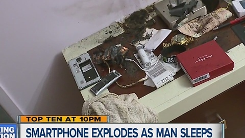 Man's Samsung Note 4 phone explodes while he sleeps
