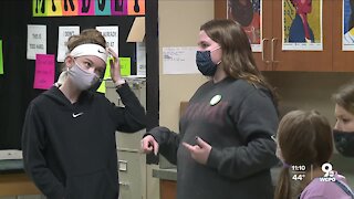 High school students share love of STEM with elementary girls