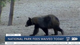 National Park fees waived today