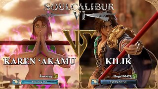 SoulCalibur VI — Amesang (Karen ‘Akamu) VS Hugo160479 (Kilik) | Xbox Series X Ranked