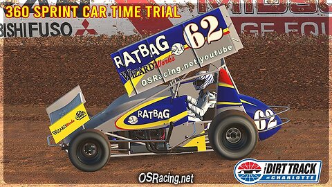 360 Sprint Car Time Trial - The Dirt Track at Charlotte - iRacing Dirt #sprintcar #dirtracing