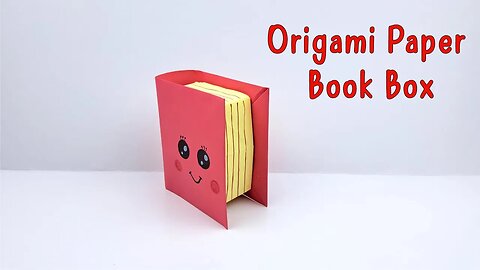 How to Make Origami Paper Book Box/DIY Easy Paper Crafts