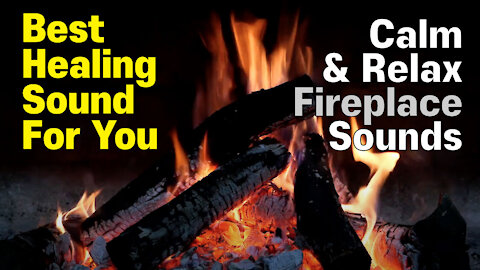 🎧 BURNING WOODS / FIREPLACE / CAMPFIRE ✰ Relax, Calm, Sleep, Study, Meditation, Stress Relief