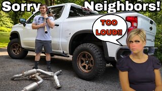 Installing and Testing the MOST EXPENSIVE Silverado ZR2 Exhaust!
