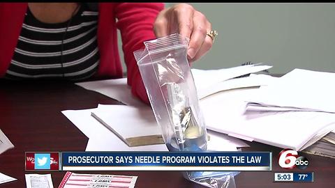 Madison County prosecutor says needle program violates the law